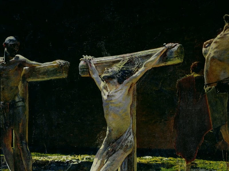 1831-Nikolaj Nikolaevič Ge - La crocifissione, o Golgota, 1893 - Musee d'Orsay, Parigi